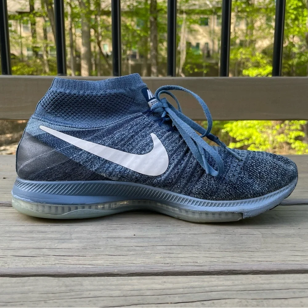 Nike Zoom All Out Flyknit Ocean Fog shoes size 9.5